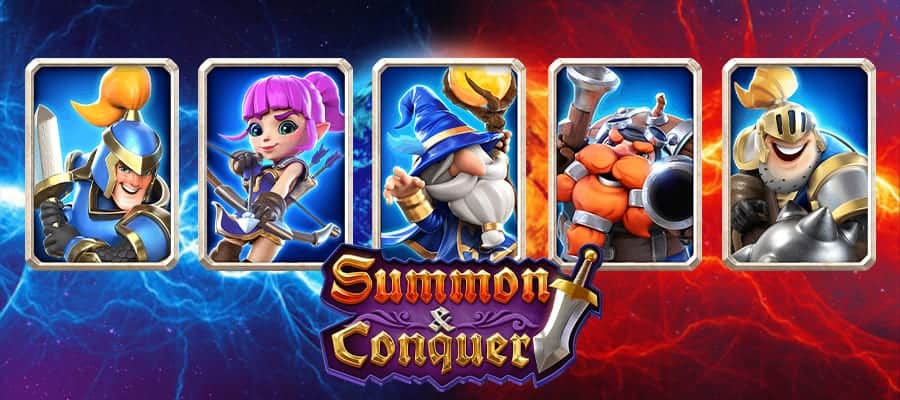 ฟีเจอร์ในเกมสล็อต Summon Conquer