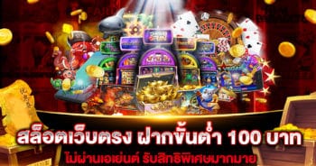 สล็อตเว็บตรง ฝากขั้นต่ำ 100 บาท