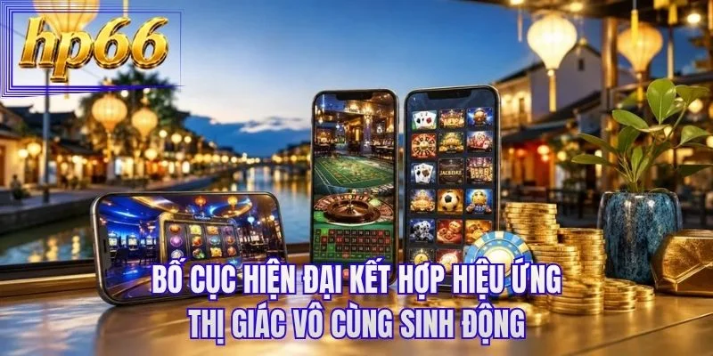 Bố cục hiện đại kết hợp hiệu ứng thị giác vô cùng sinh động