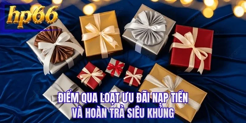 Điểm qua loạt ưu đãi nạp tiền và hoàn trả siêu khủng