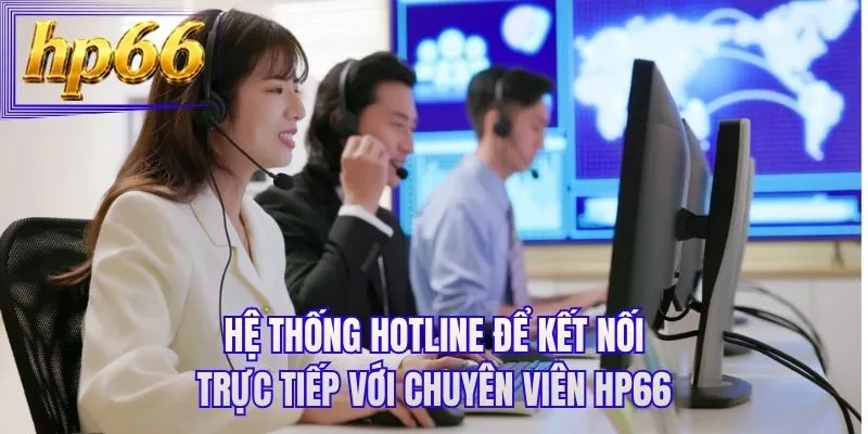 Hệ thống hotline để kết nối trực tiếp với chuyên viên HP66